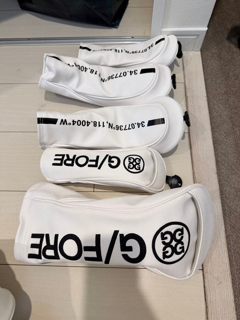 【美品】G/FORE ホワイト キャディバッグ＋クラブケース　セット