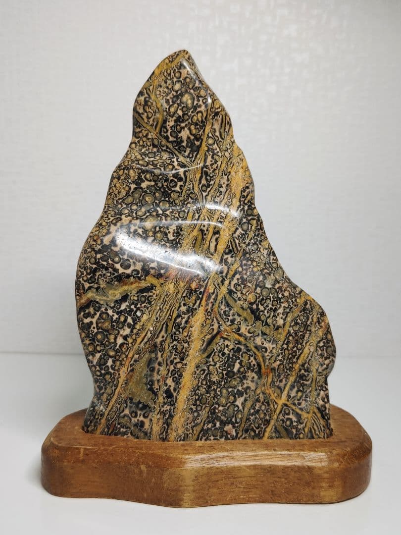 レオパードジャスパー 1.8kg 碧玉 原石 鑑賞石 自然石 誕生石 鉱物 水石