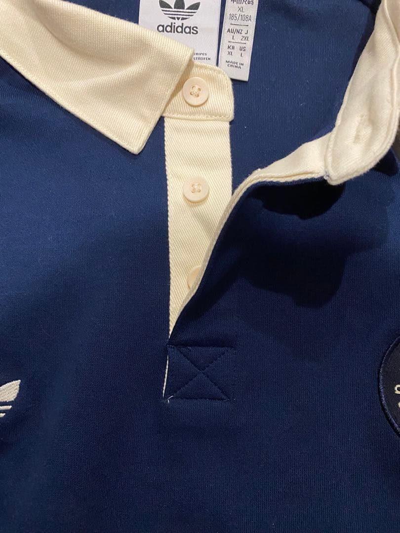 adidas originals ラガーシャツ 1972年ロゴ　スウェット
