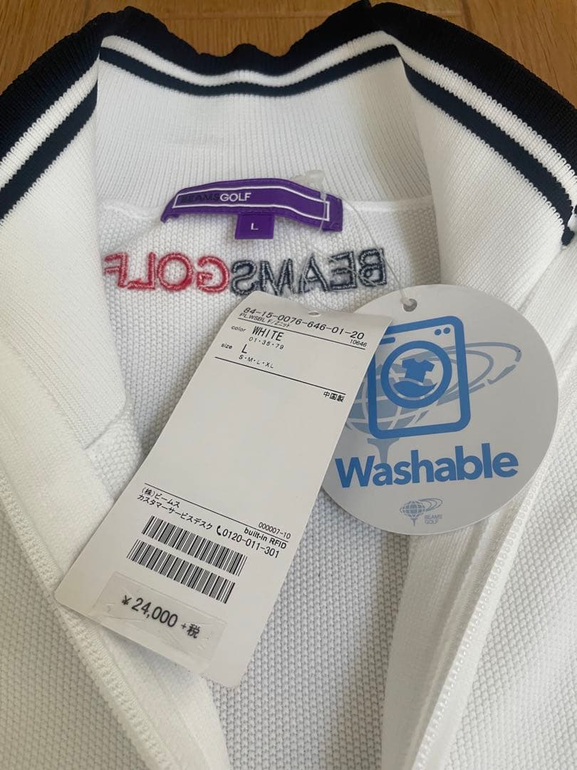 う〜&か〜/BEAMS GOLF セーター Lサイズ ホワイト