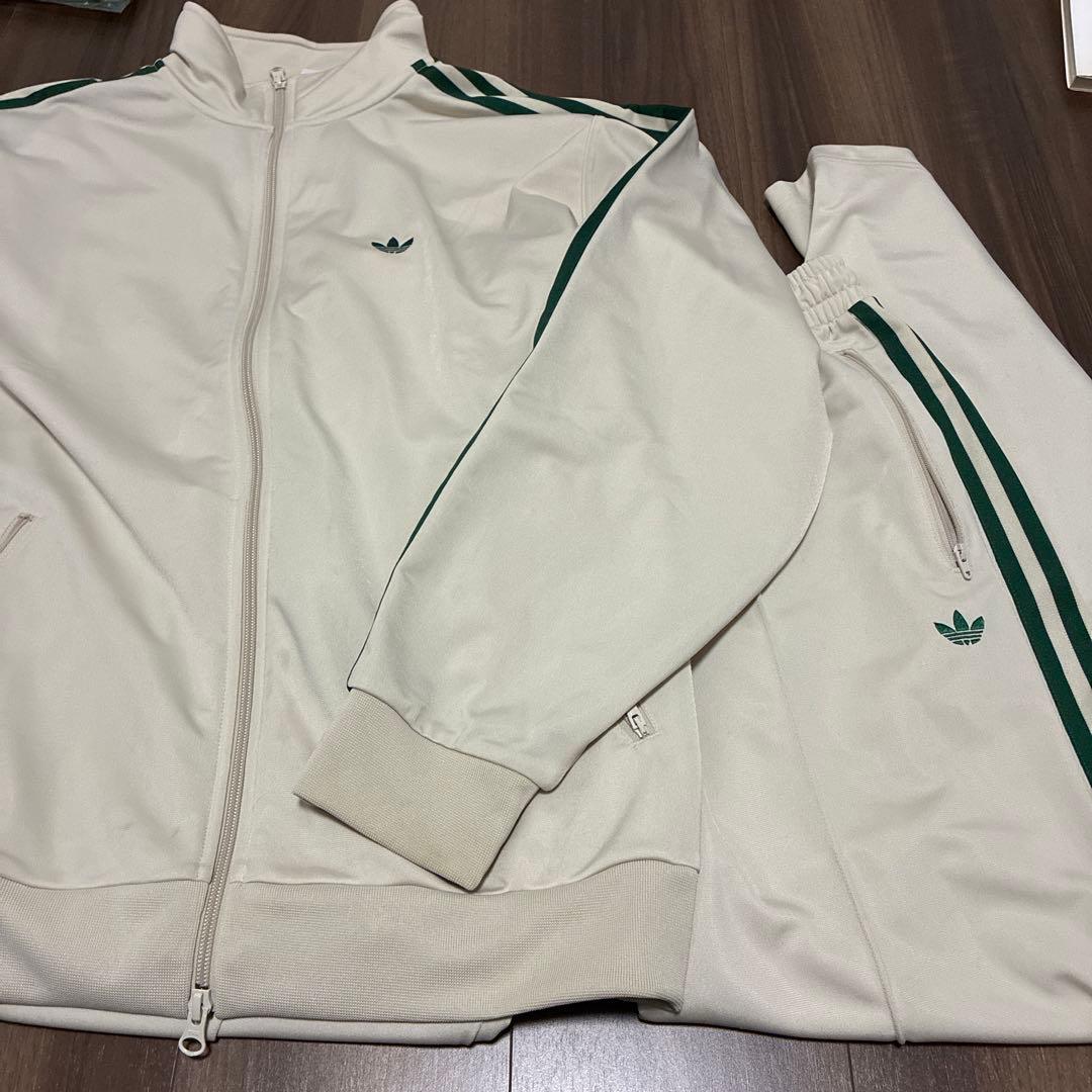 adidas ベッケンバウアー　セットアップ　白緑　M