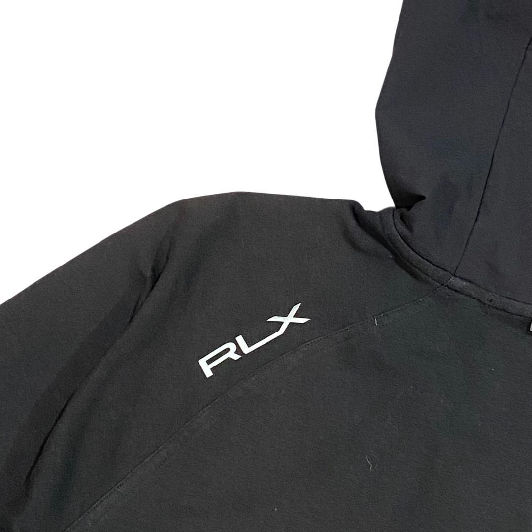 RLX ラルフローレン フード付き フルジップ ジャケット S ブラック ゴルフ