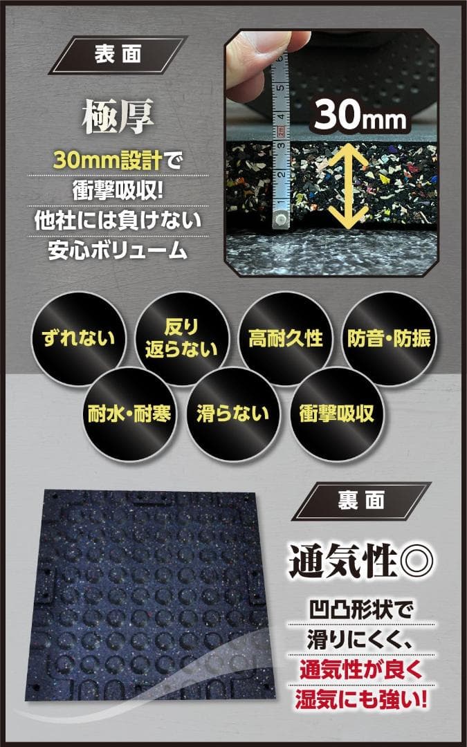 【専用ページ】 4WD ジムマット ゴムマット 4枚セット ×2セット