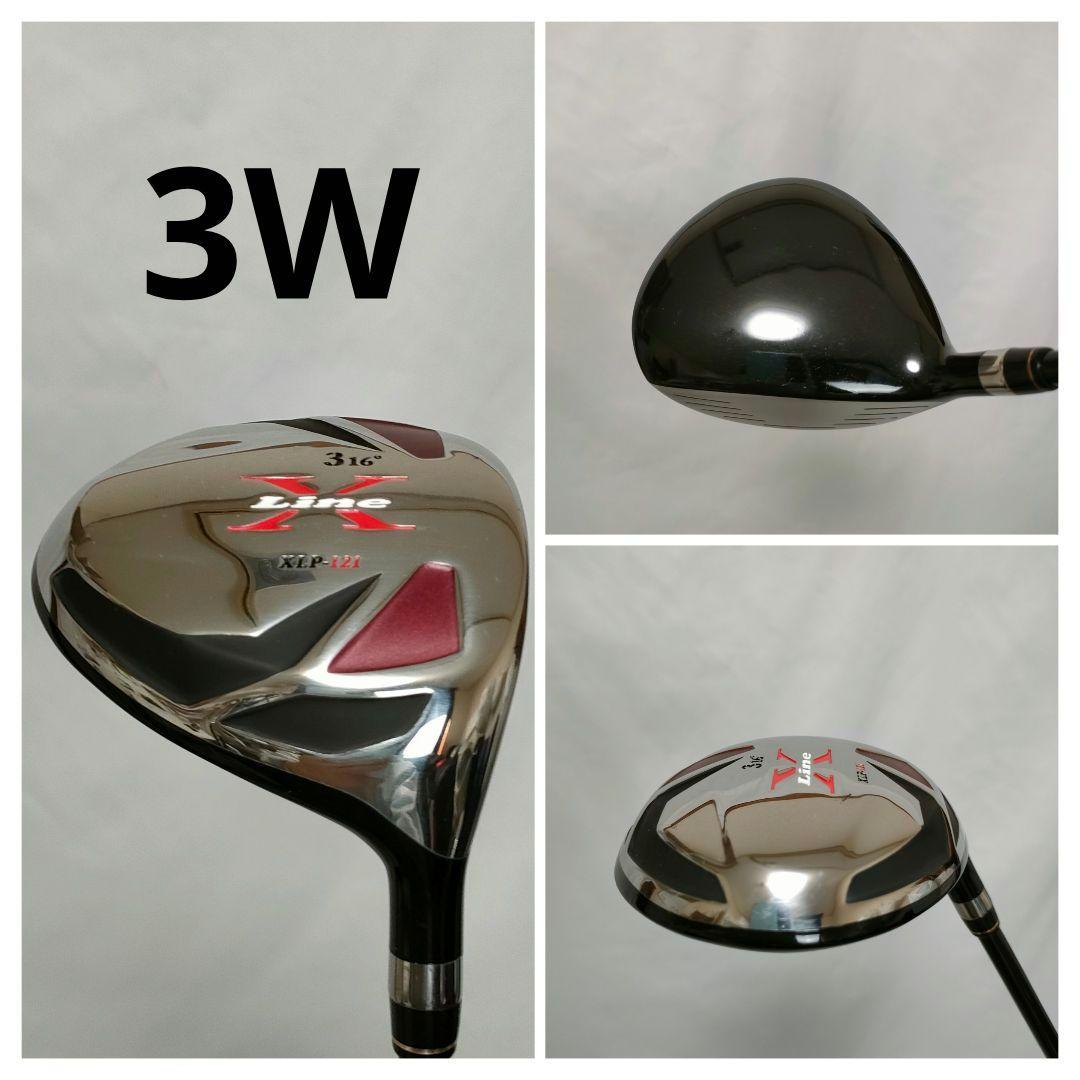 X-LINE　メンズ　ゴルフフルセット　買い足し不要　即ラウンドOK