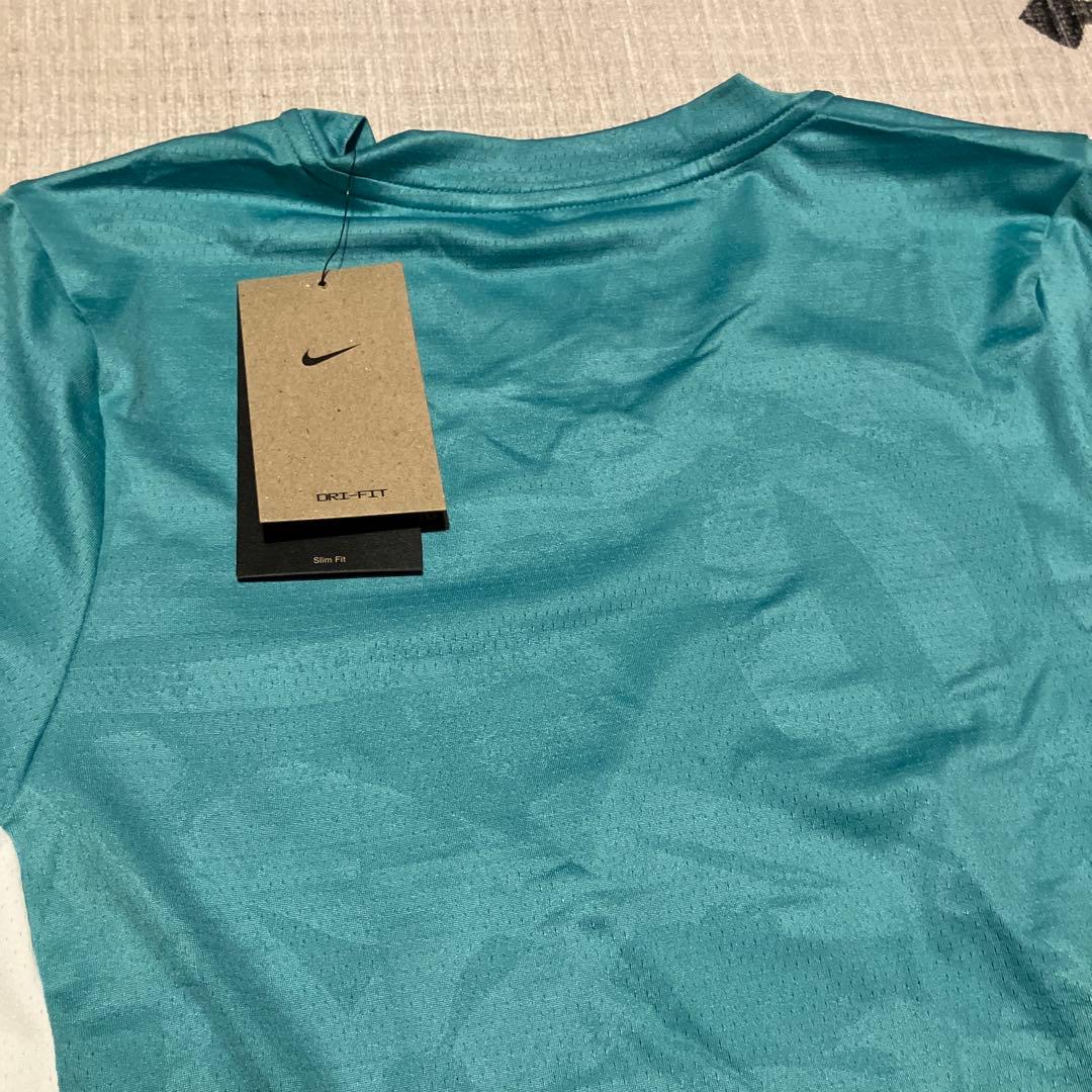 新品未使用 Nike テニスジャージ S水色　スリムフィット