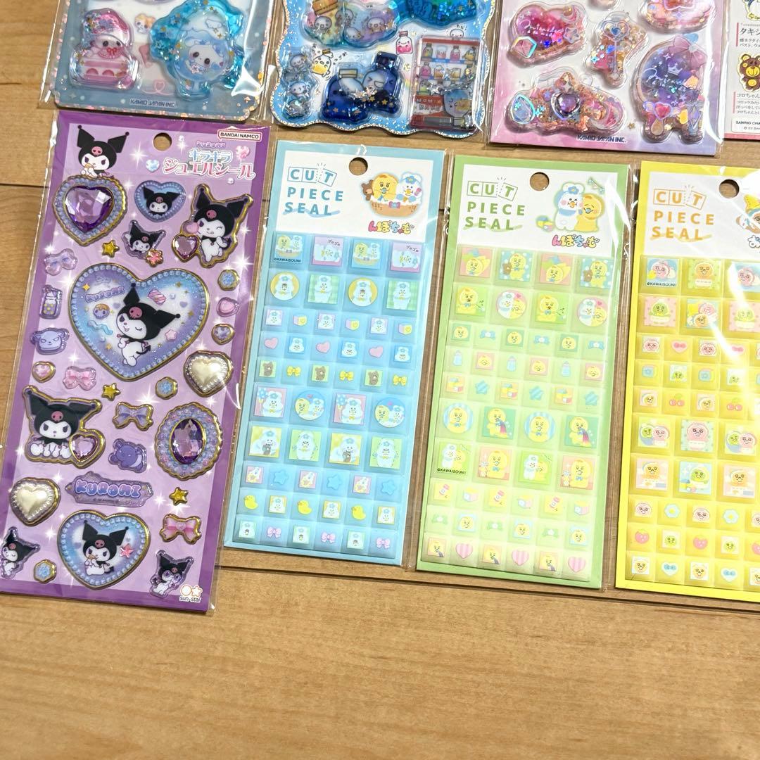 新品　シール　30点　正規品　うるちゅるシール　サンリオ　ディズニー　プチドロ