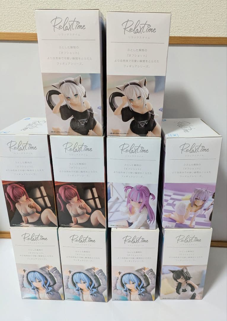 ホロライブ Relax time フィギュア 湊あくあ フブキ すいせい
