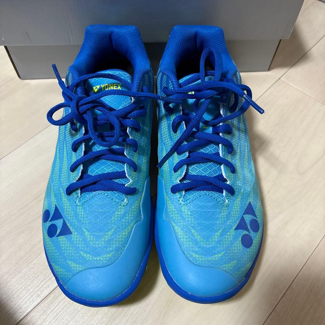YONEX バドミントンシューズ 青緑25.5