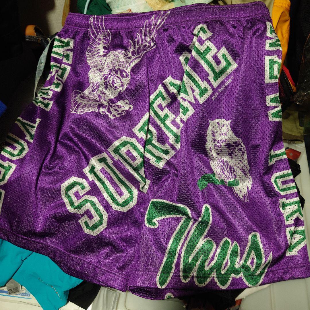 Supreme バスケットmesh Shortsパンツ 紫