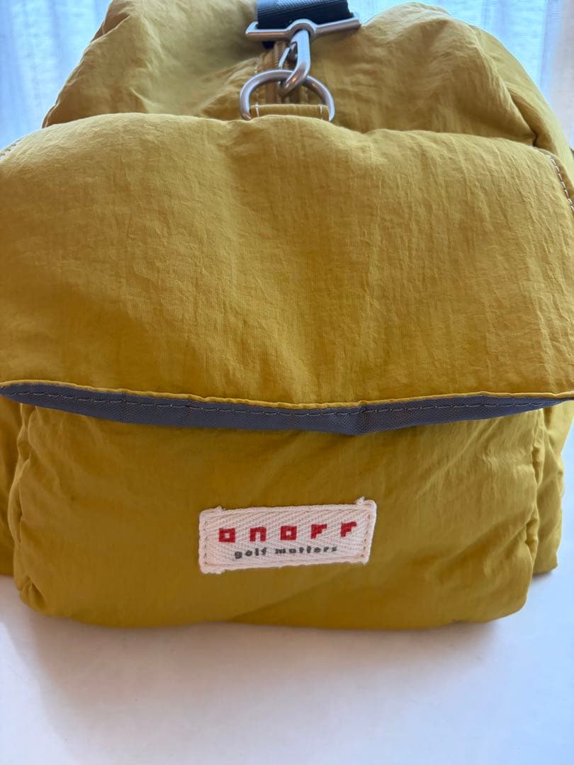 美品！ONOFF/オノフ ゴルフ ボストンバッグ【マスタード】