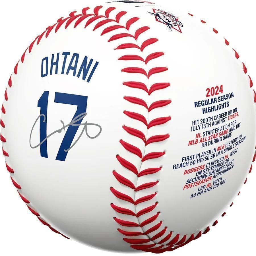 【海外限定】大谷翔平 2024 MVP記念ボール LAドジャース MLB公式