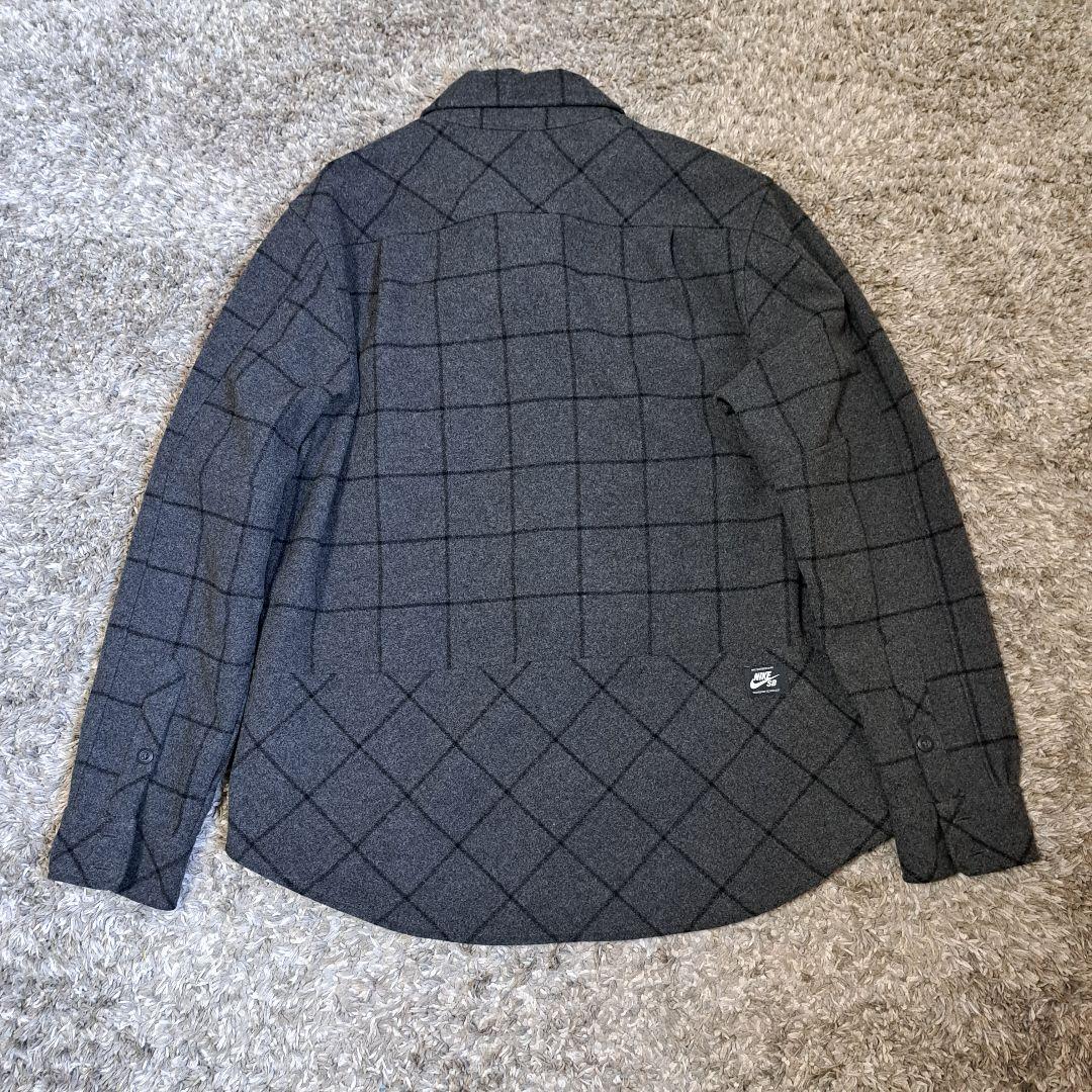 NIKE SB　ナイキ　肉厚　ウール　フランネルシャツ　スケボー