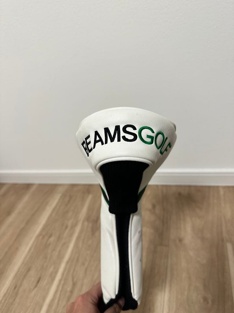 BEAMS GOLF キャディバッグ ホワイト/グリーン