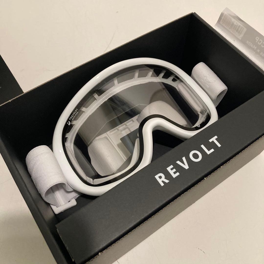 新品 25-26 リボルト ゴーグル ホワイト REVOLT スーパー ライト