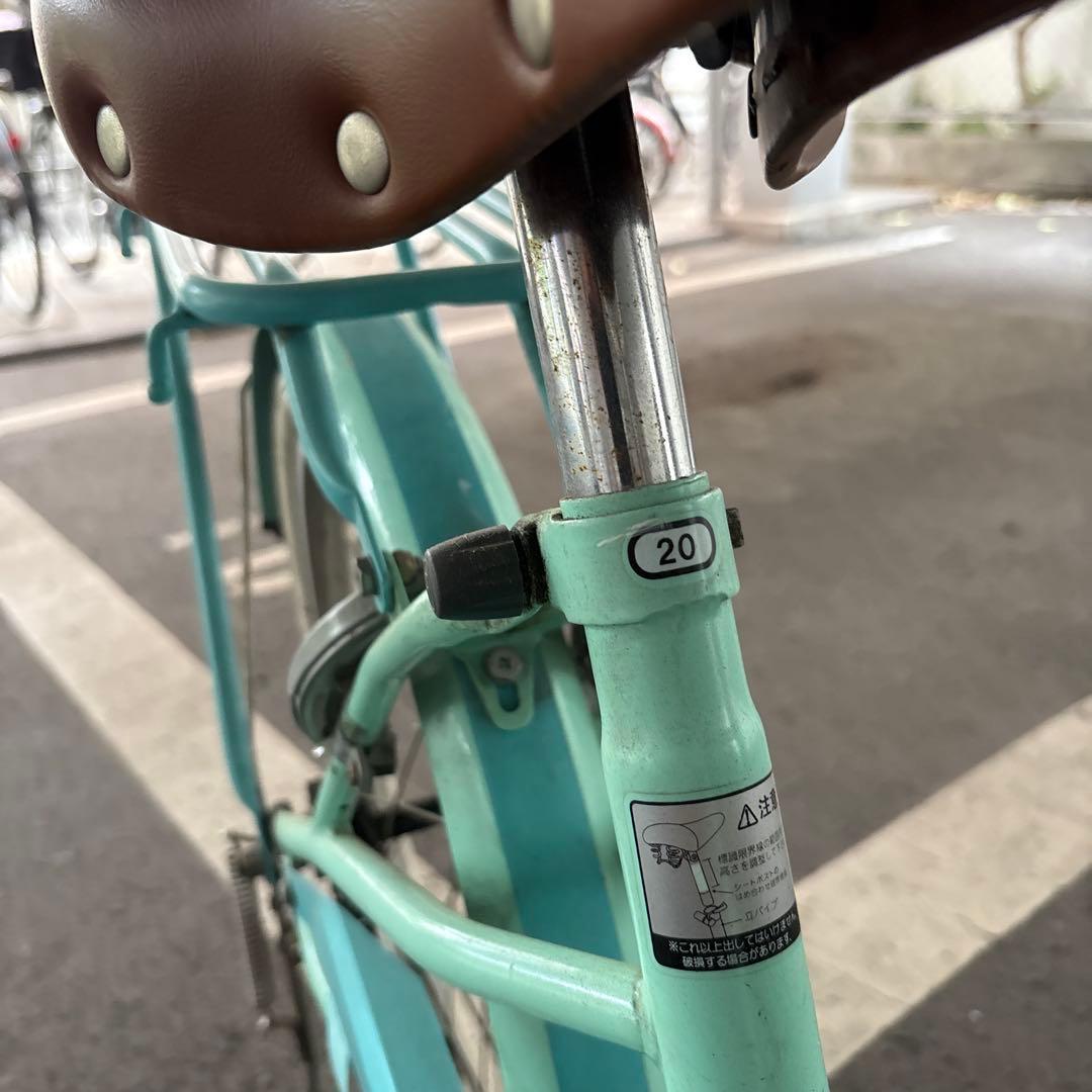 ミントグリーン 20インチ自転車 大阪市引き取り限定