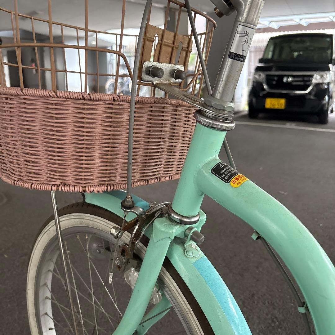ミントグリーン 20インチ自転車 大阪市引き取り限定