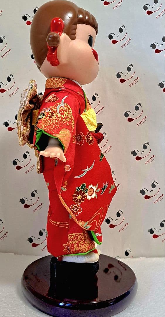(長期保管)ペコ誕生50周年記念·͜·ᰔᩚ晴れ着ペコちゃん♡茜