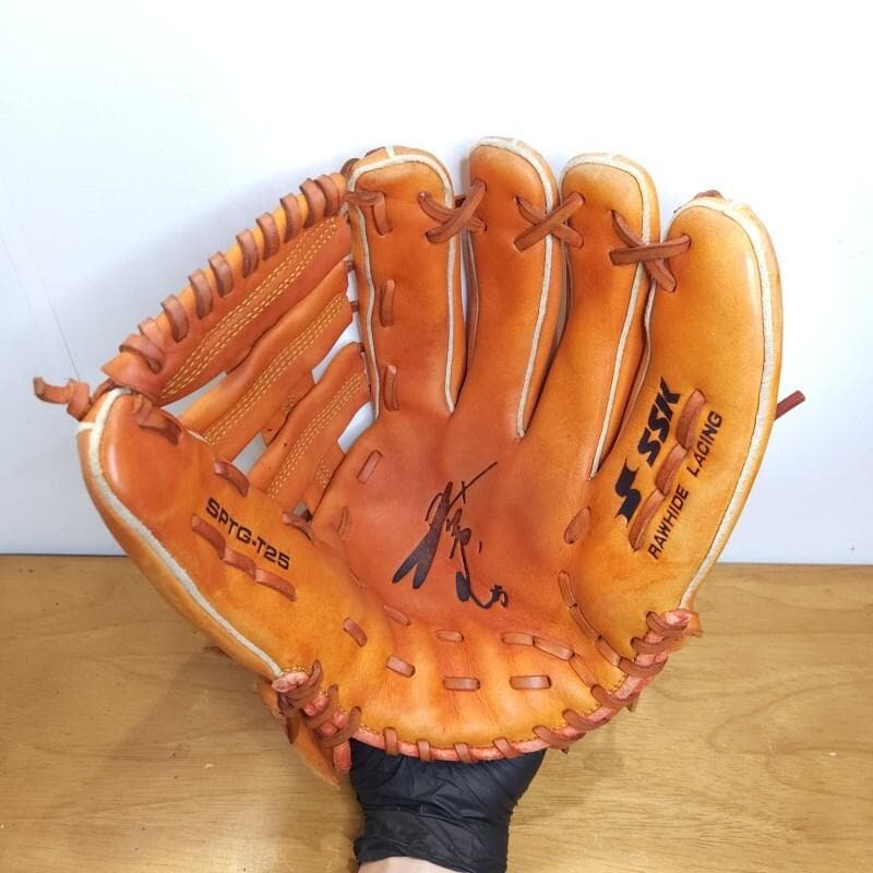 SSK 阪神優勝記念 濱中治モデル 濱中選手サイン刻印 外野用 軟式グローブ