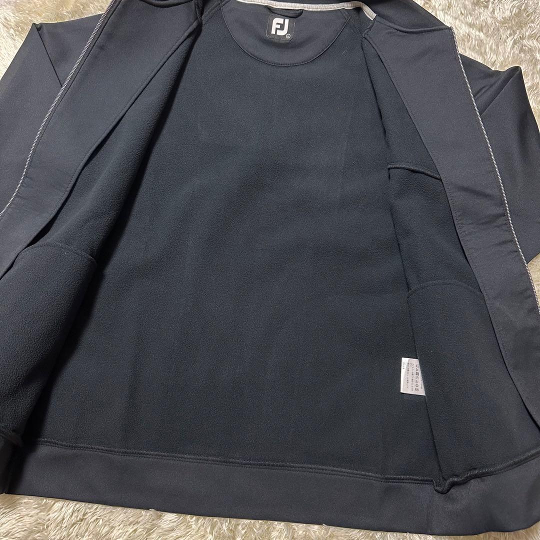FJ 黒 ジップアップ　メンズ　L 超美品　おしゃれゴルファー　シンプル