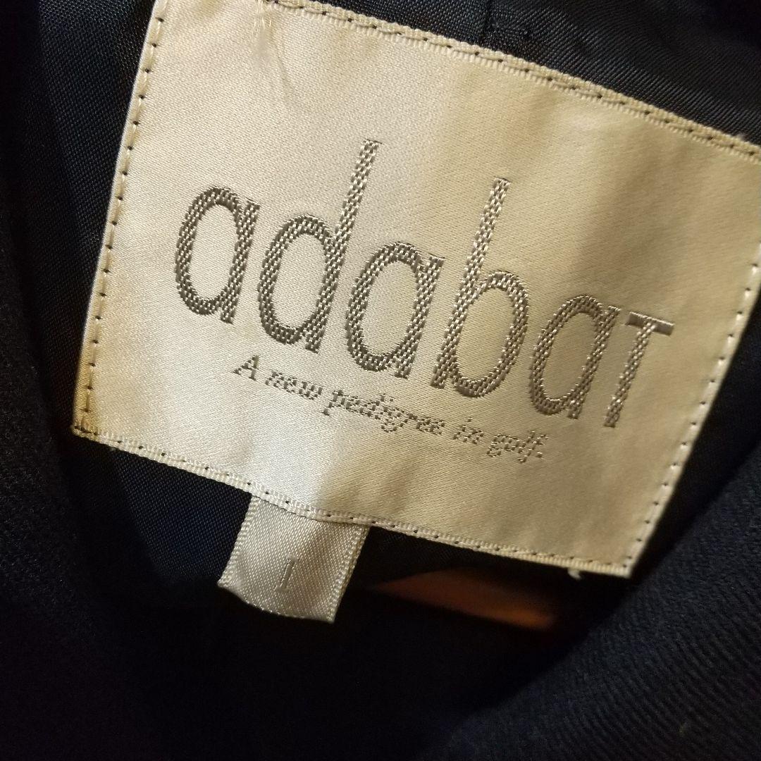 adabat ダブルブレスト ブラックジャケット