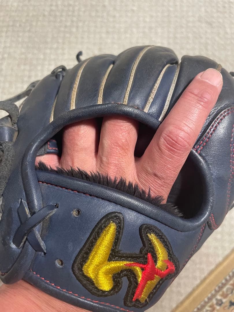 ワールドペガサス軟式内野 ネイビー レザーグローブ