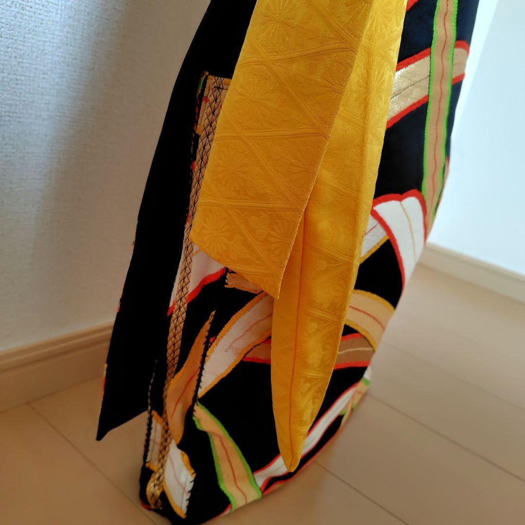 お琴カバー【葉】着物帯 ゆたん油単ハンドメイド 和楽器 正絹 袋帯 生田流山田流
