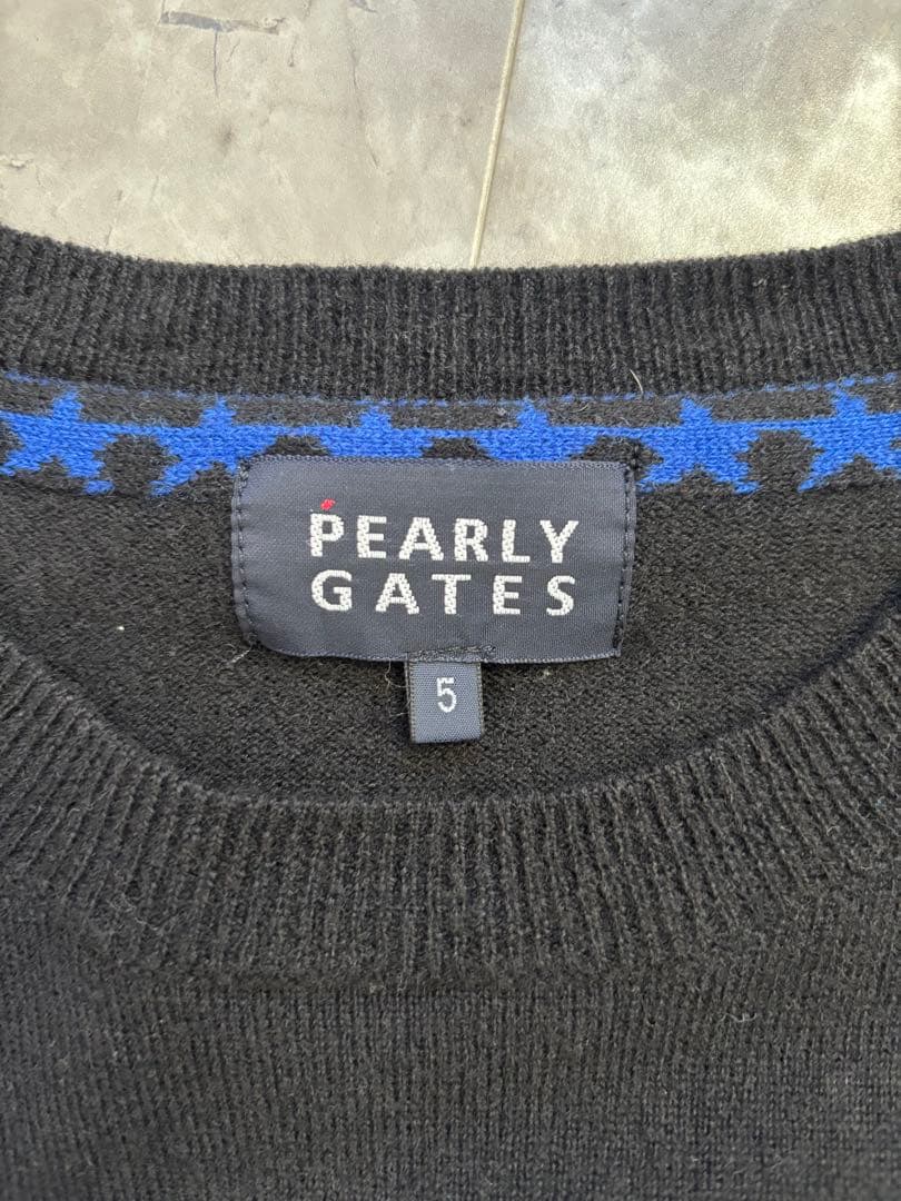 S*u様 PEARLY GATES ブラック セーター ALLJOY