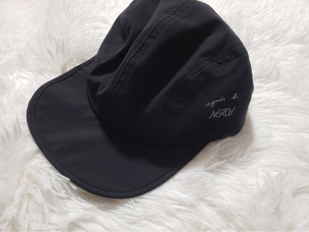 完売品　【agnes b.×NERGY】撥水 ランニングキャップ　黒