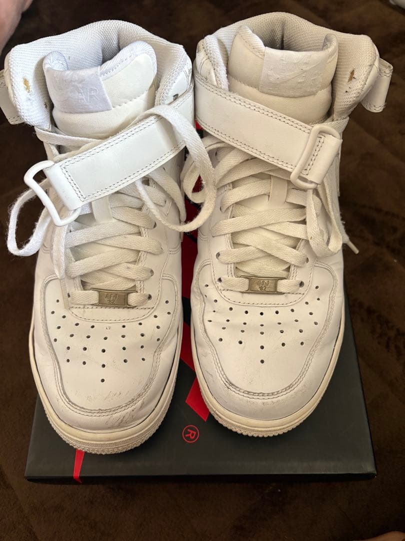 NIKE AIR FORCE1エアフォース1 ミッド　ホワイト　値下げあり