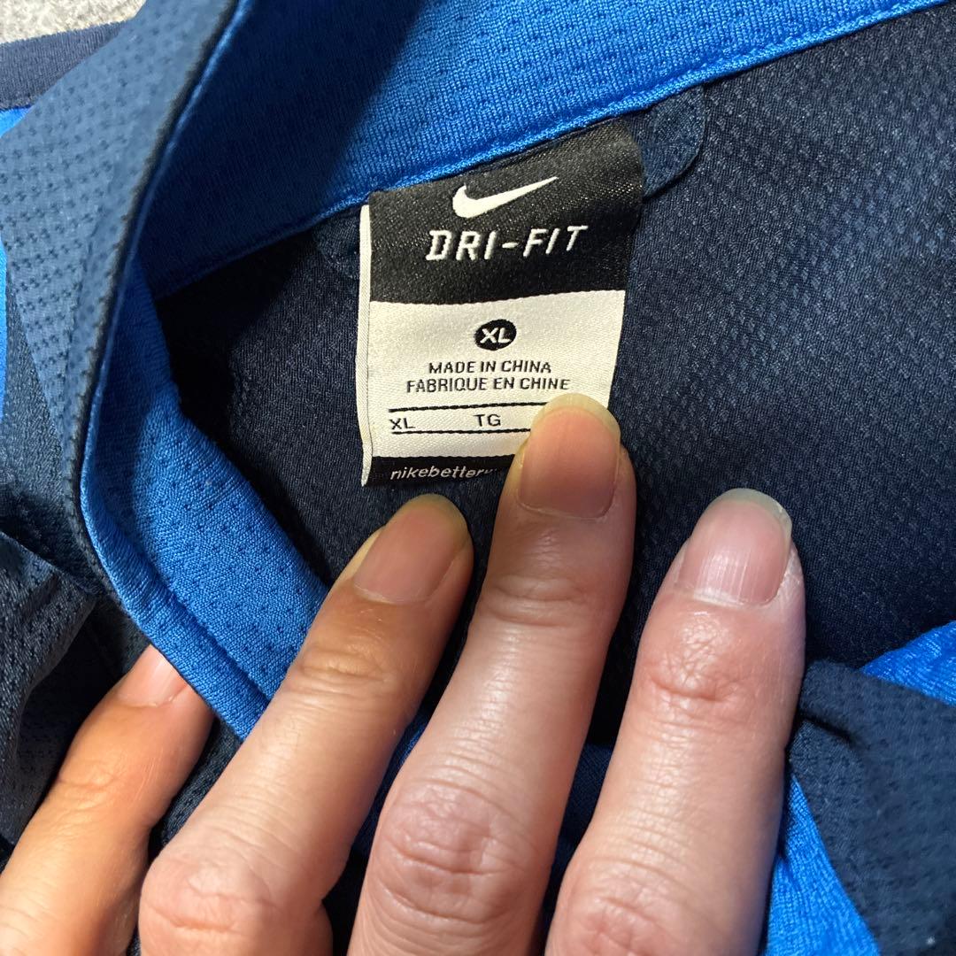 NIKE サッカー　ジャージ　上下セット　NFTB 水色　紺