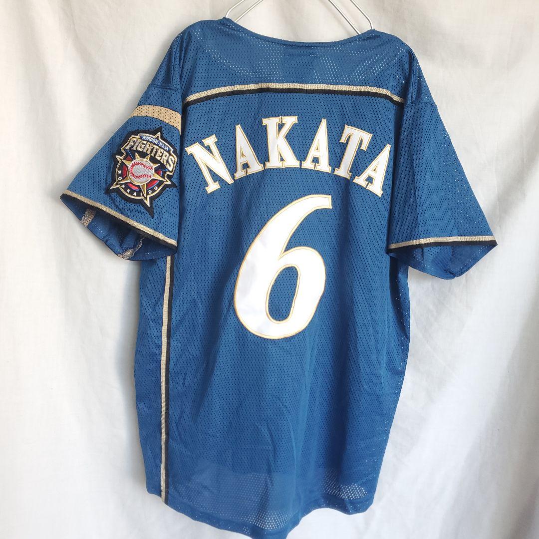 北海道日本ハムファイターズ 中田翔 ホームユニフォーム ブルー WE LOVE