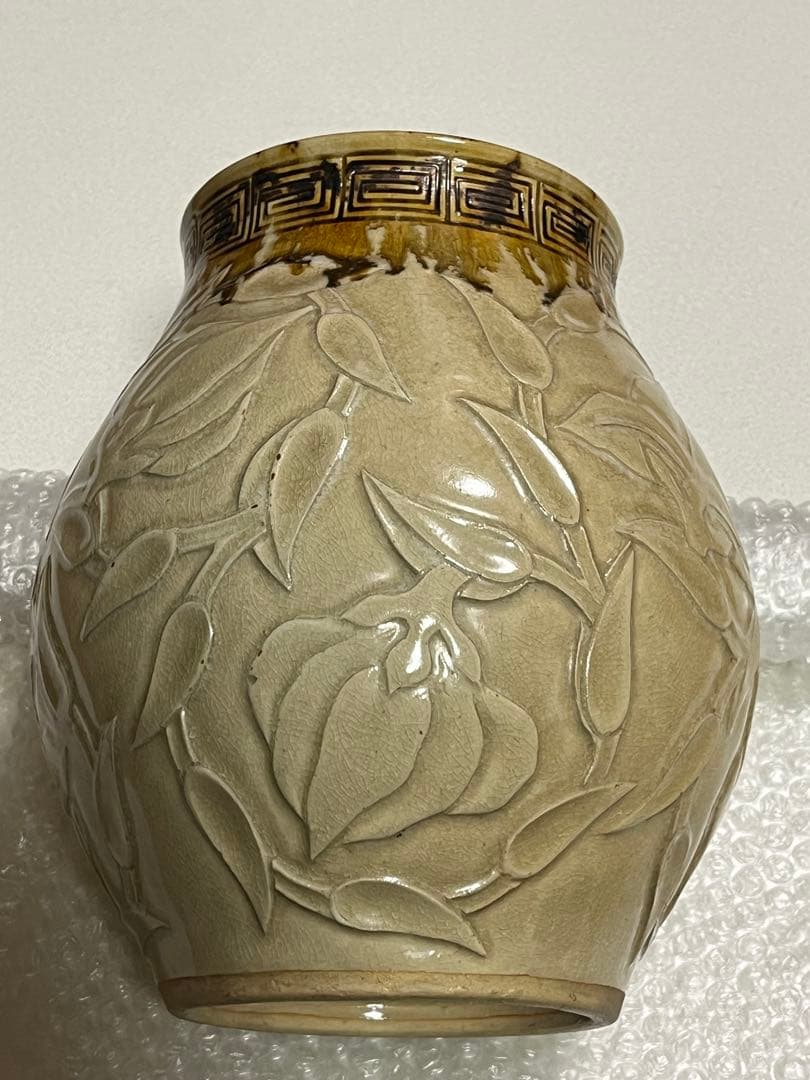 花瓶　花器　赤膚山　大塩正松