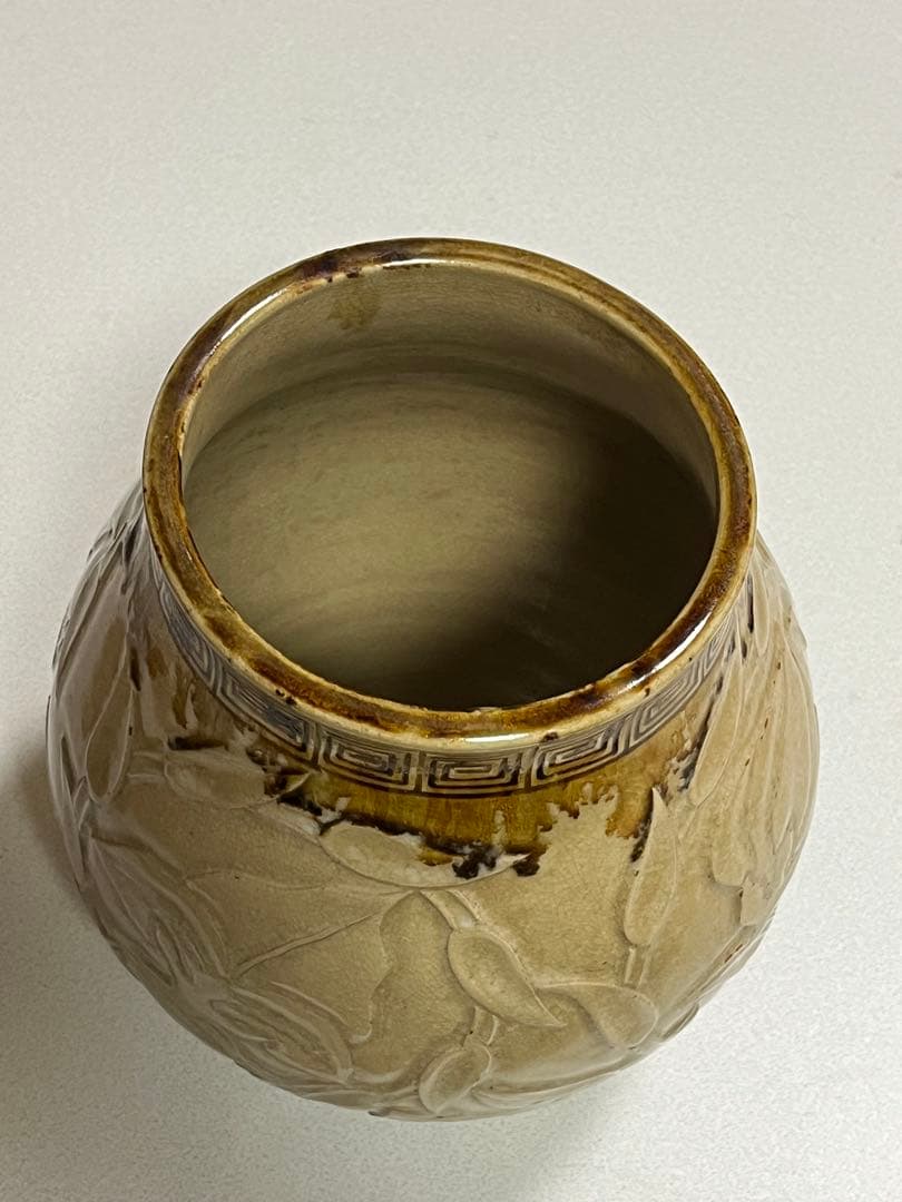 花瓶　花器　赤膚山　大塩正松