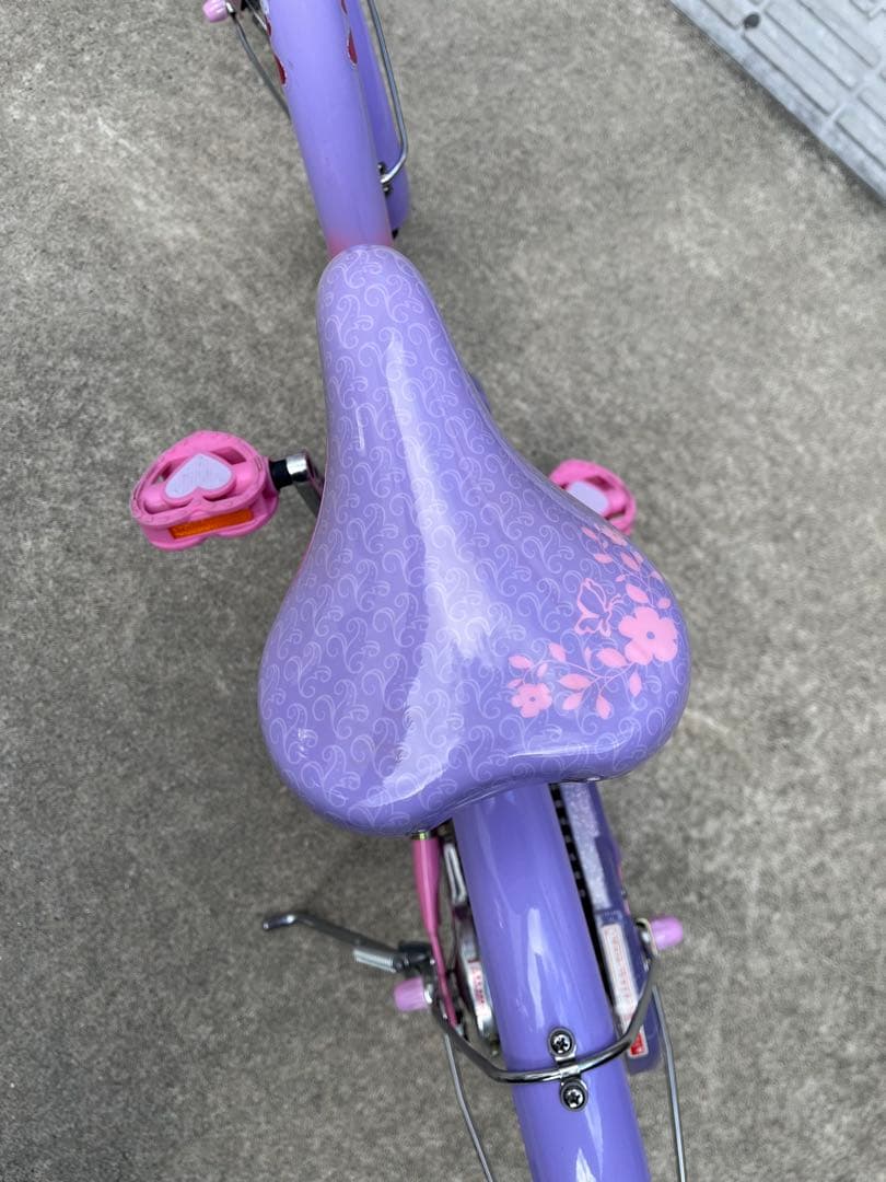 子供用自転車 18インチ　紫色 プリンセスソフィア　(ソフィアヘルメットセット)