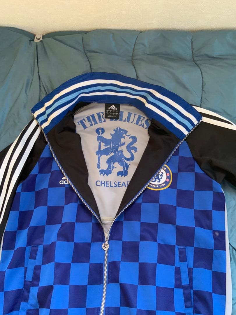 Chelsea FC adidas チェック柄ジャケット
