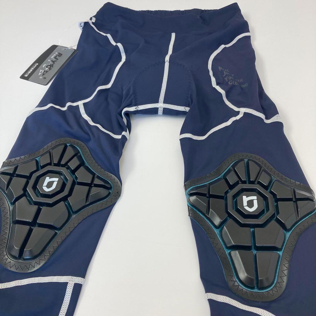 【新品】サイクルパンツ XL ネイビー×ホワイト ランバイク ストライダー