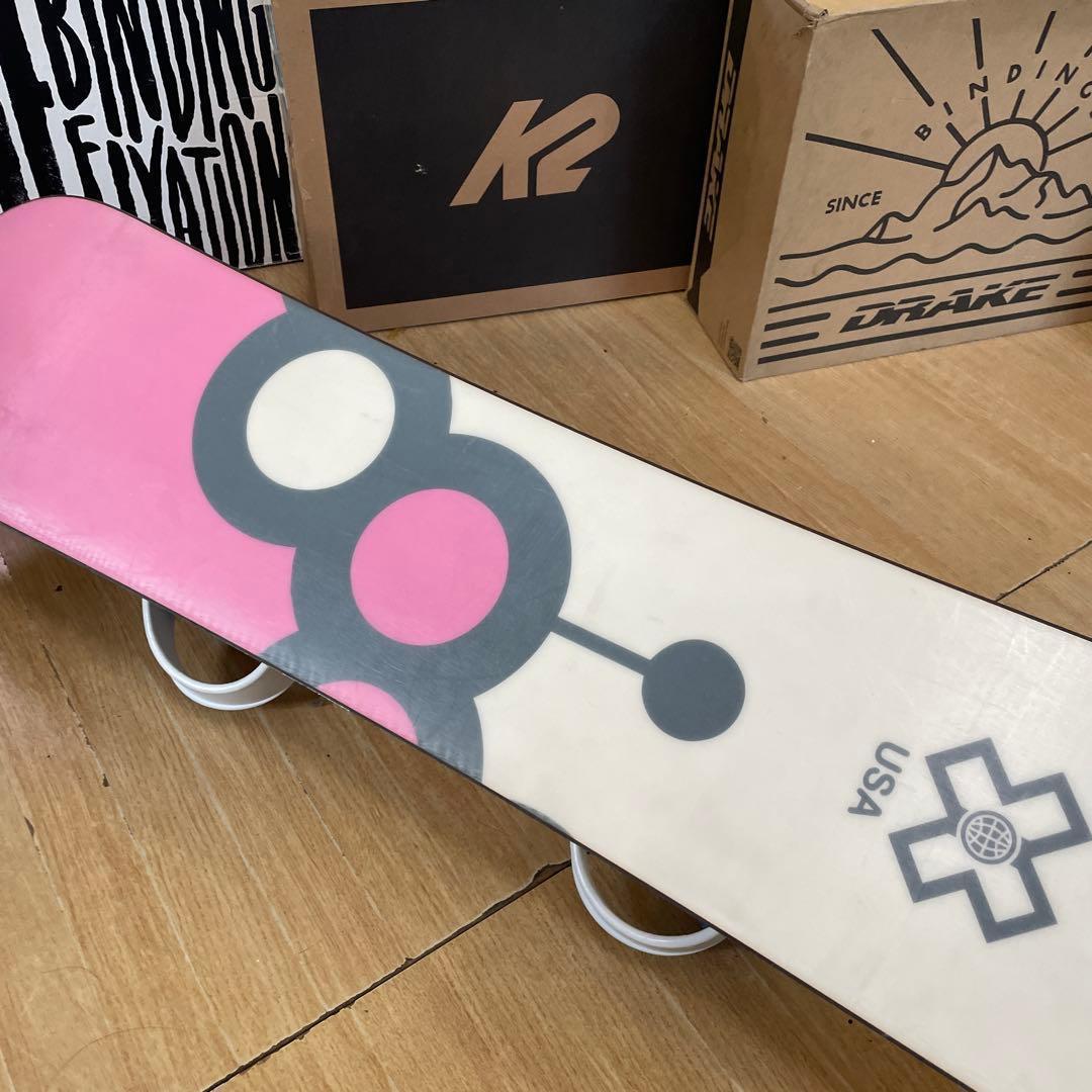 XGAME×FELICE　キッズスノーボード　バイン付4点セット　108㎝