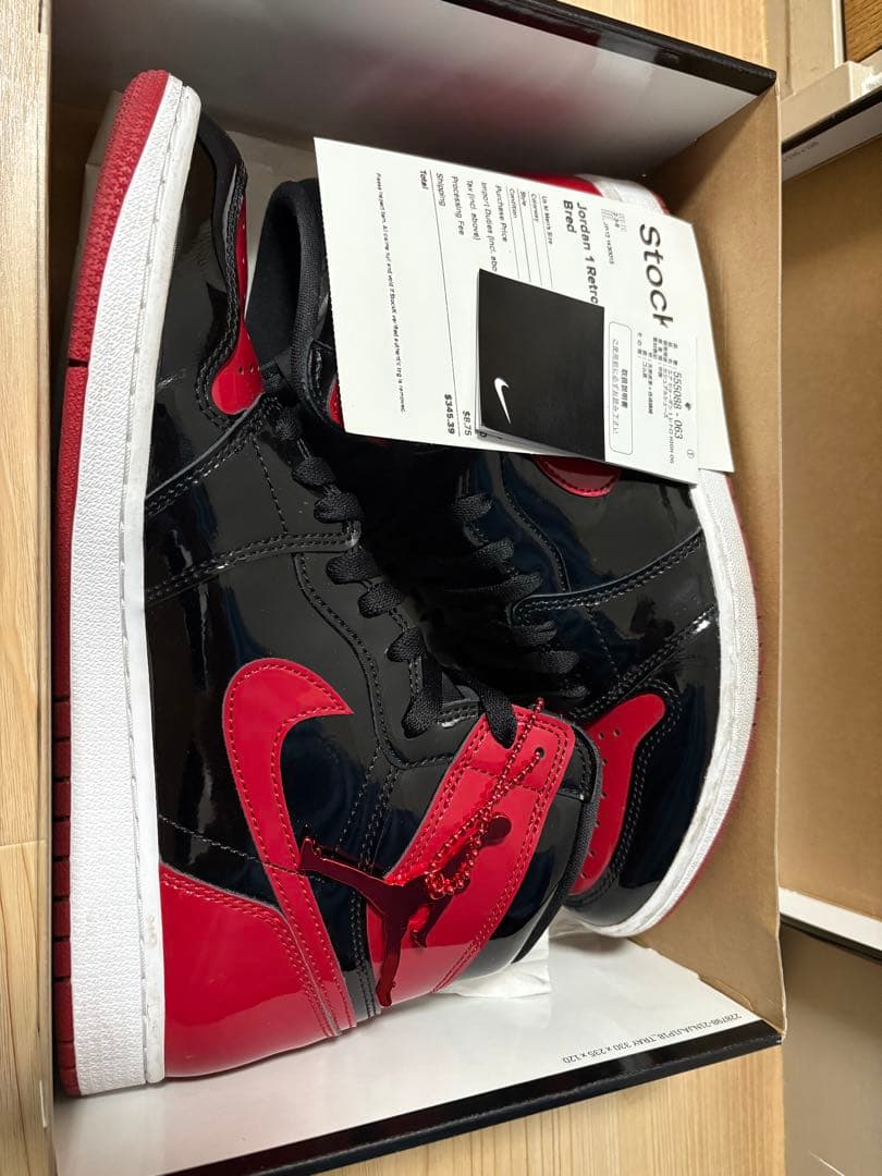 air jordan 1 パテントブレッド　patent bred