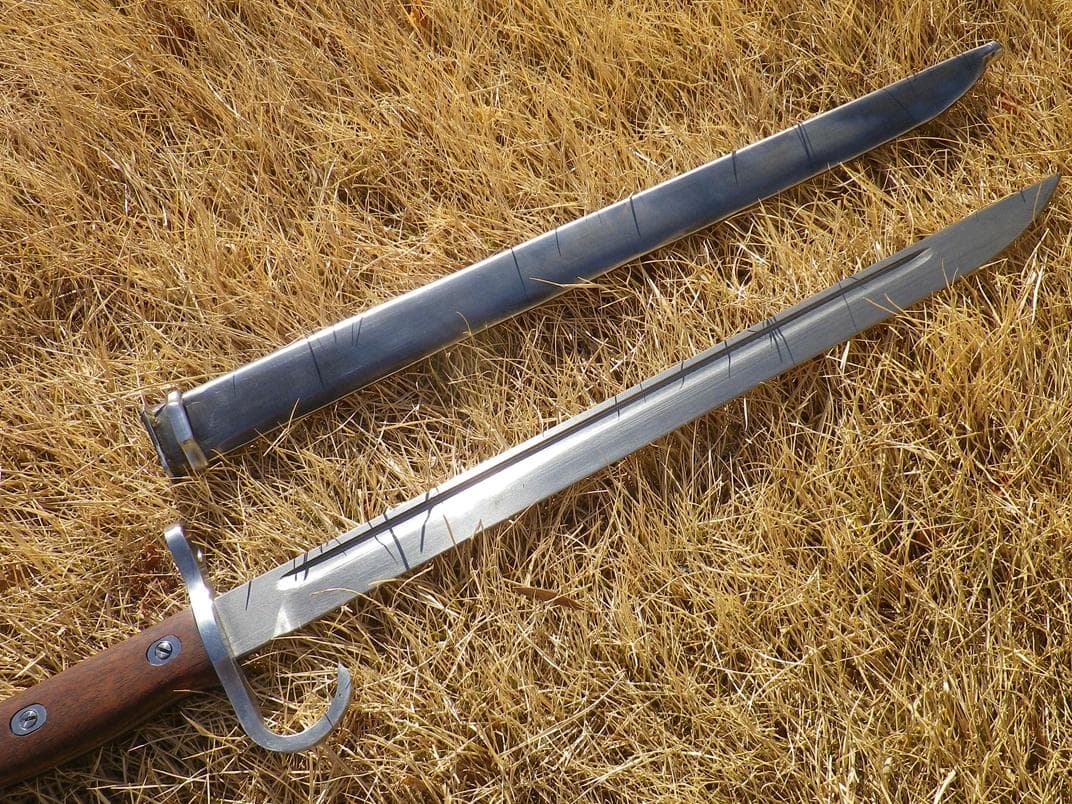 ひ*き様 三十年式銃剣　レプリカ　複製品　チタン製