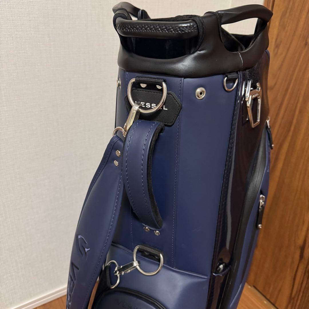 最終値下げ！【中古美品】VESSEL LUX 7 JP ネイビー キャディバッグ