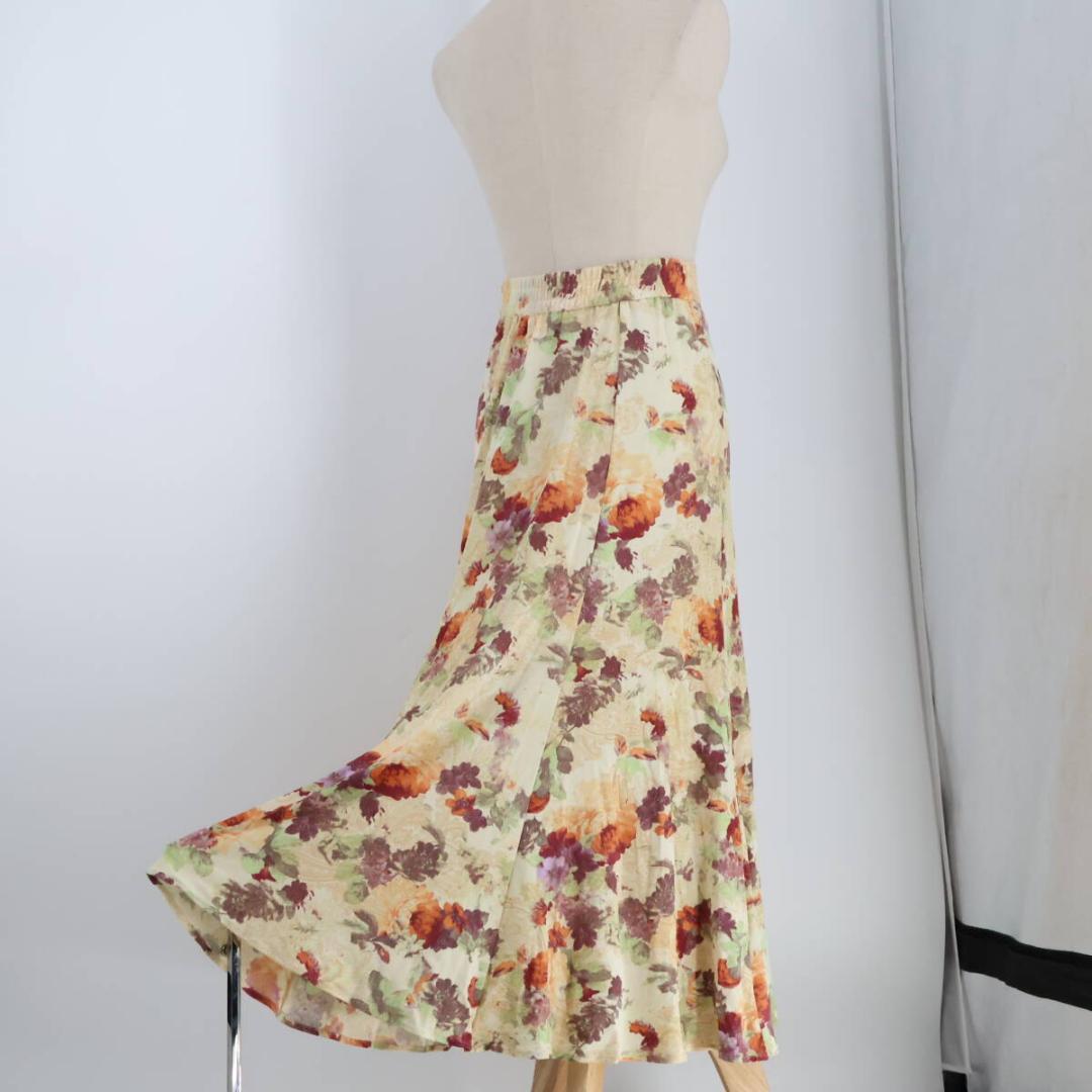 【美品 日本製 社交ダンス衣装】アイボリー CHACOTT チャコット スカート