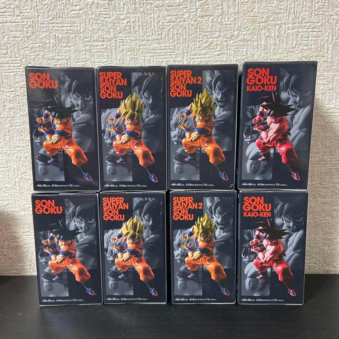 ドラゴンボールSPIRITFLICKS 01 孫悟空 フィギュア 4種セット×2
