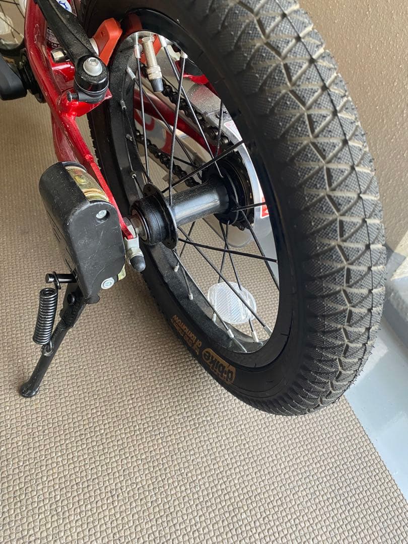 ★直接引き取りのみ★赤色 14インチ キッズバイク　d-bike