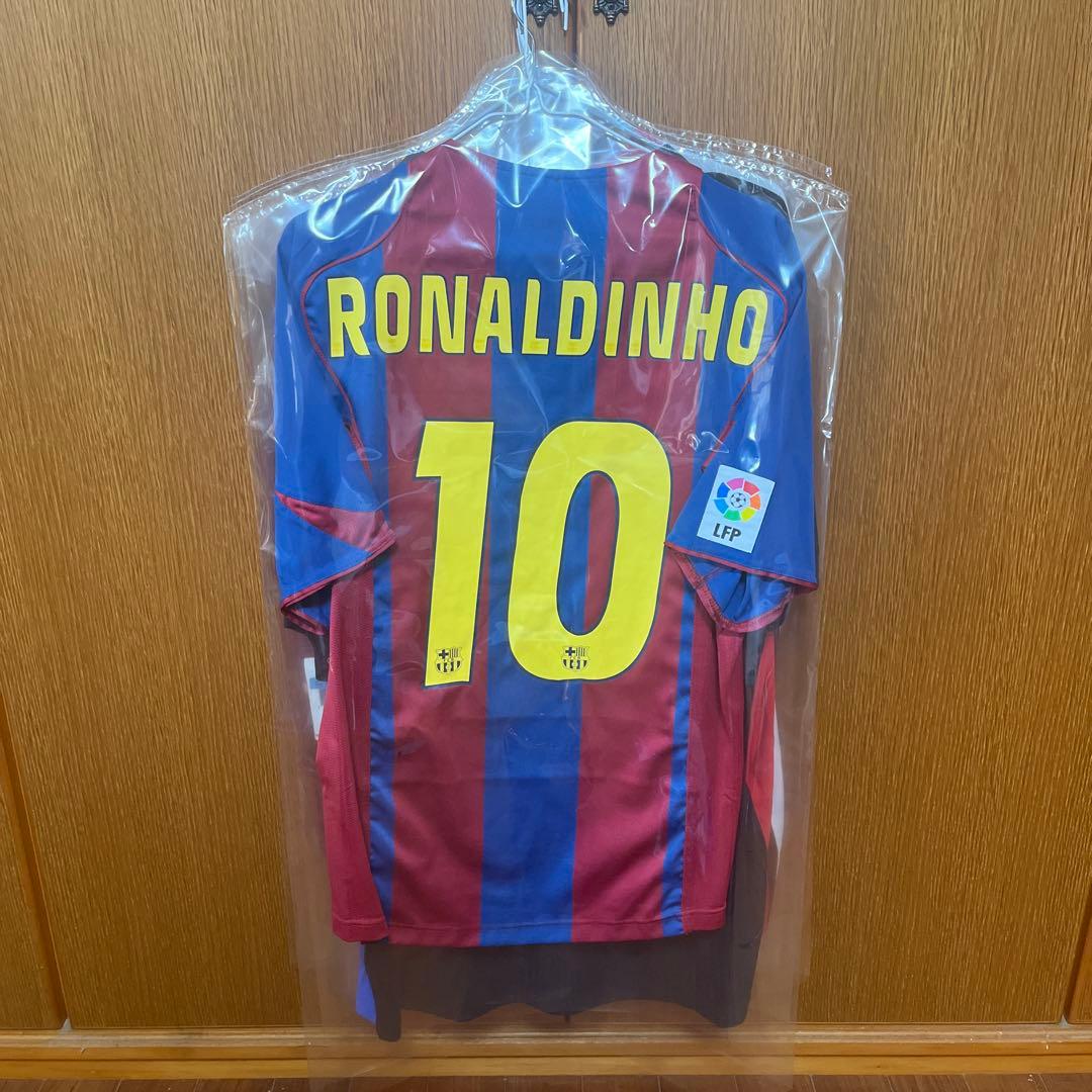 FCバルセロナ 04-05 ホームユニフォーム ロナウジーニョ #10 正規品