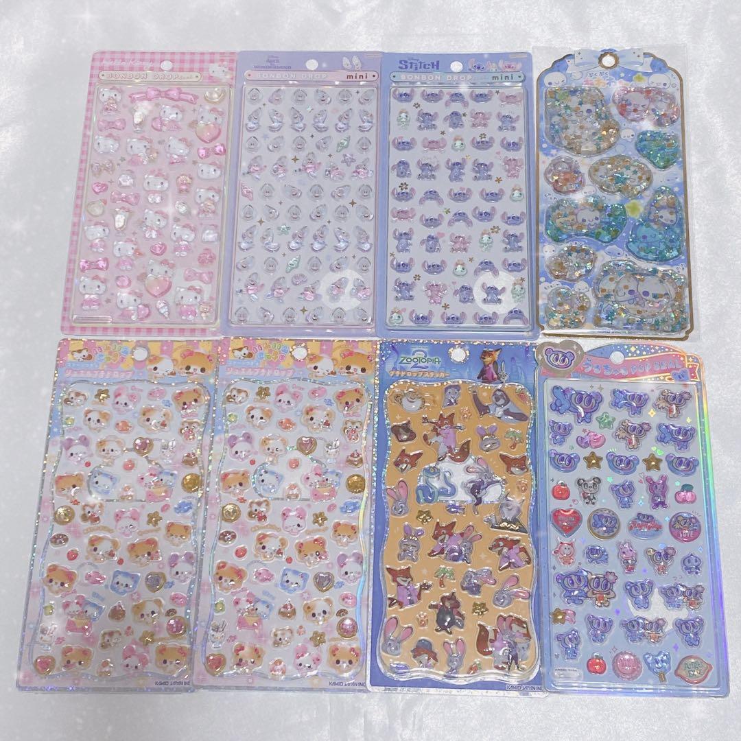 ボンボンドロップシール うるちゅるポップシール プチドロップステッカー セット