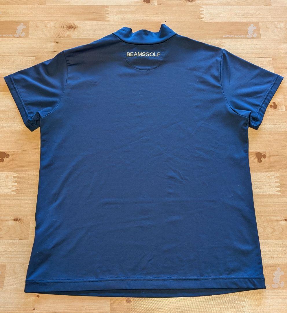 ✨美品✨ Beams Golf ビームスゴルフ 紺 シャツ ハイネック　半袖
