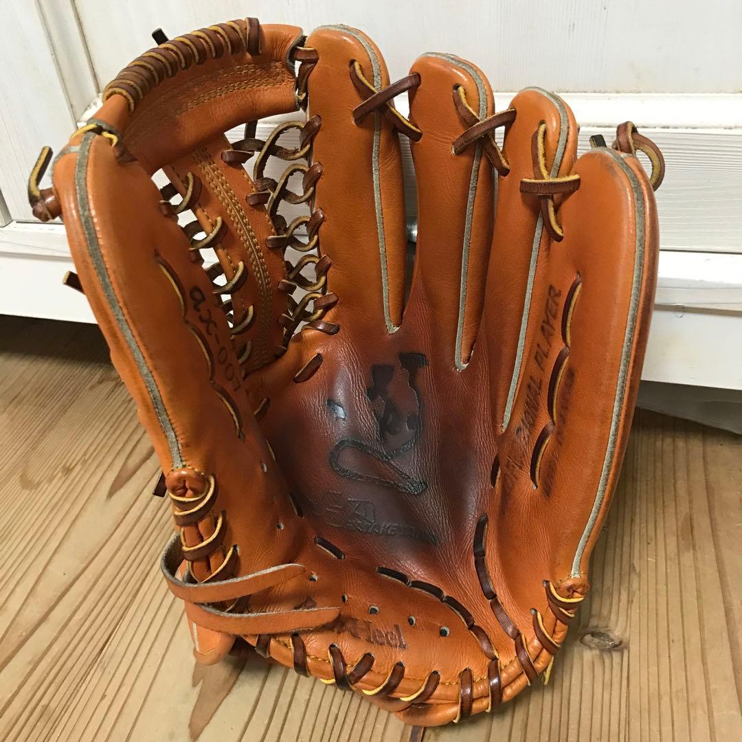 ハタケヤマ　野球グローブ硬式外野手用　最高級シリーズax-007