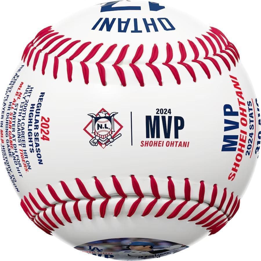 【海外限定】大谷翔平 2024 MVP記念ボール LAドジャース MLB公式