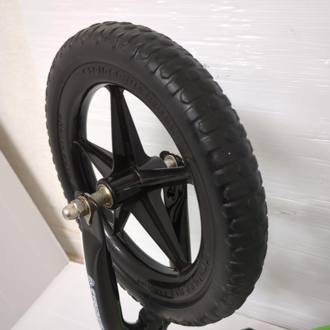 【美品】STRIDER バランスバイク 緑 12インチ