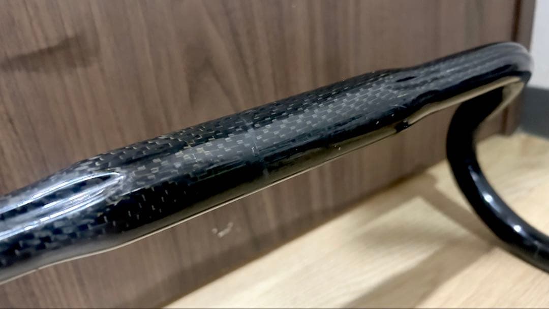 FUJI/OVAL純正【カーボンCarbonドロップハンドル】鬼軽な重量220g